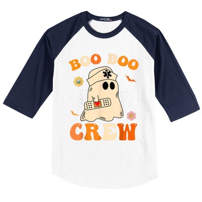 Groovy Boo Boo Crew Nurse Funny Ghost Halloween Nurse Baseball Sleeve Shirt