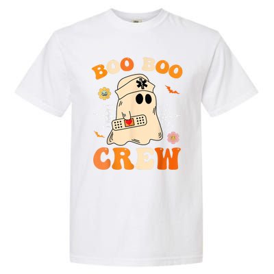 Groovy Boo Boo Crew Nurse Funny Ghost Halloween Nurse Garment-Dyed Heavyweight T-Shirt