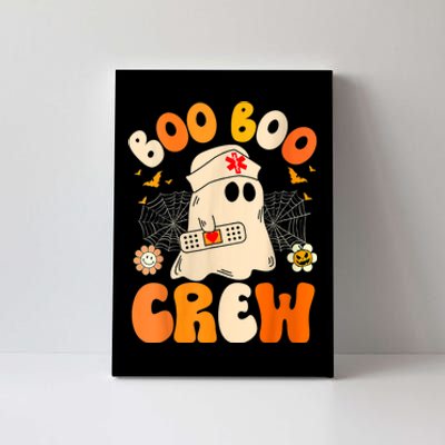 Groovy Boo Boo Crew Nurse Funny Ghost Women Halloween Nurse Canvas