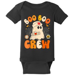 Groovy Boo Boo Crew Nurse Funny Ghost Women Halloween Nurse Baby Bodysuit