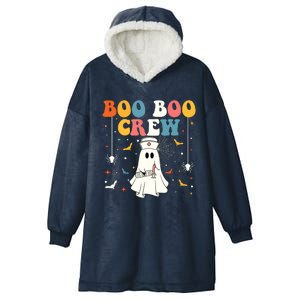 Groovy Boo Boo Crew For Cna Er Rn Lpn Funny Halloween Nurse Hooded Wearable Blanket