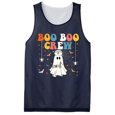 Groovy Boo Boo Crew For Cna Er Rn Lpn Funny Halloween Nurse Mesh Reversible Basketball Jersey Tank