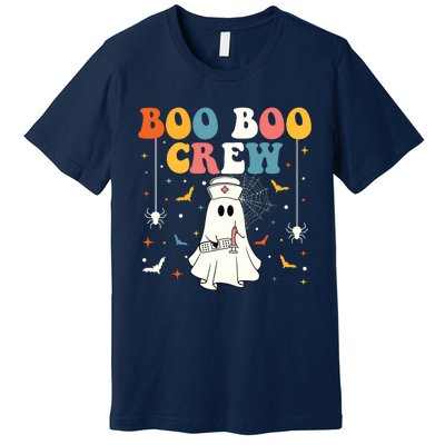 Groovy Boo Boo Crew For Cna Er Rn Lpn Funny Halloween Nurse Premium T-Shirt