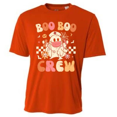 Groovy Boo Boo Crew Nurse Funny Ghost Halloween Nurse Great Gift Cooling Performance Crew T-Shirt