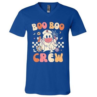 Groovy Boo Boo Crew Nurse Funny Ghost Halloween Nurse Great Gift V-Neck T-Shirt