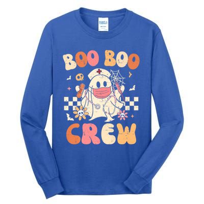 Groovy Boo Boo Crew Nurse Funny Ghost Halloween Nurse Great Gift Tall Long Sleeve T-Shirt