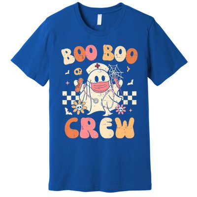 Groovy Boo Boo Crew Nurse Funny Ghost Halloween Nurse Great Gift Premium T-Shirt