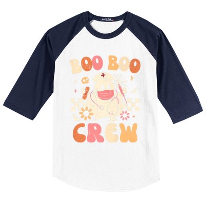 Groovy Boo Boo Crew Nurse Funny Ghost Halloween Nurse Great Gift Baseball Sleeve Shirt