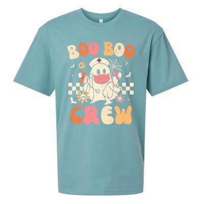 Groovy Boo Boo Crew Nurse Funny Ghost Halloween Nurse Great Gift Sueded Cloud Jersey T-Shirt