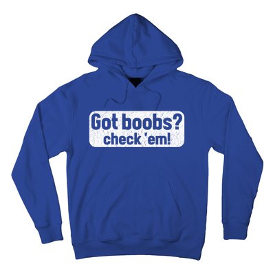 Got Boobs? Breast Cancer Awareness Vintage Great Gift Hoodie