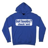 Got Boobs? Breast Cancer Awareness Vintage Great Gift Tall Hoodie