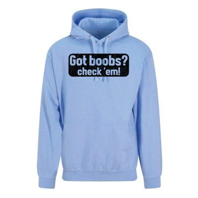 Got Boobs? Breast Cancer Awareness Vintage Great Gift Unisex Surf Hoodie