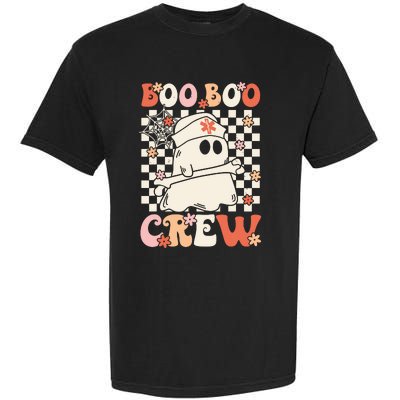 Groovy Boo Boo Crew Nurse Ghost Paramedic Emt Ems Halloween Garment-Dyed Heavyweight T-Shirt