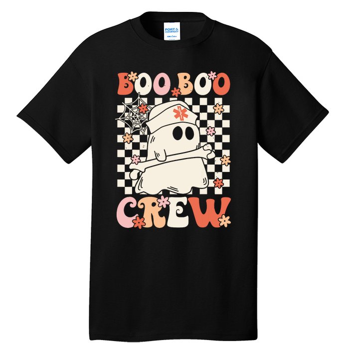 Groovy Boo Boo Crew Nurse Ghost Paramedic Emt Ems Halloween Tall T-Shirt