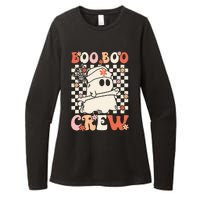 Groovy Boo Boo Crew Nurse Ghost Paramedic Emt Ems Halloween Womens CVC Long Sleeve Shirt