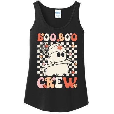 Groovy Boo Boo Crew Nurse Ghost Paramedic Emt Ems Halloween Ladies Essential Tank