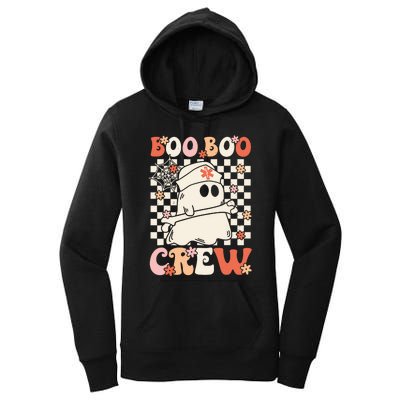 Groovy Boo Boo Crew Nurse Ghost Paramedic Emt Ems Halloween Women's Pullover Hoodie