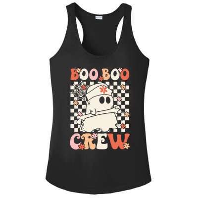 Groovy Boo Boo Crew Nurse Ghost Paramedic Emt Ems Halloween Ladies PosiCharge Competitor Racerback Tank