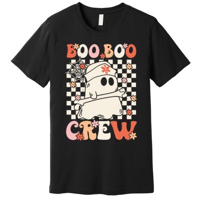 Groovy Boo Boo Crew Nurse Ghost Paramedic Emt Ems Halloween Premium T-Shirt