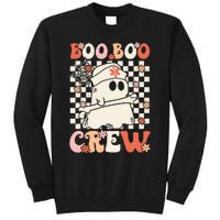 Groovy Boo Boo Crew Nurse Ghost Paramedic Emt Ems Halloween Tall Sweatshirt