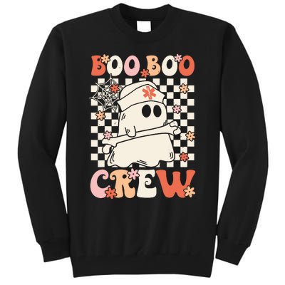 Groovy Boo Boo Crew Nurse Ghost Paramedic Emt Ems Halloween Tall Sweatshirt