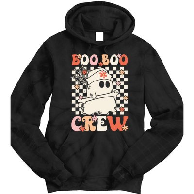 Groovy Boo Boo Crew Nurse Ghost Paramedic Emt Ems Halloween Tie Dye Hoodie