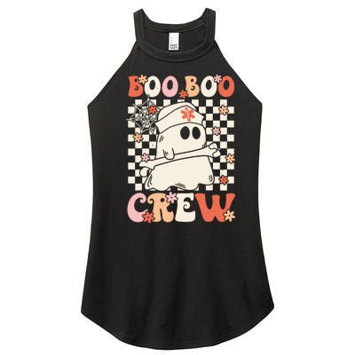 Groovy Boo Boo Crew Nurse Ghost Paramedic Emt Ems Halloween Women's Perfect Tri Rocker Tank