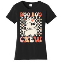 Groovy Boo Boo Crew Nurse Ghost Paramedic Emt Ems Halloween Women's T-Shirt