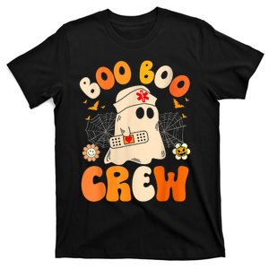 Groovy Boo Boo Crew Nurse Funny Ghost Women Halloween Nurse T-Shirt