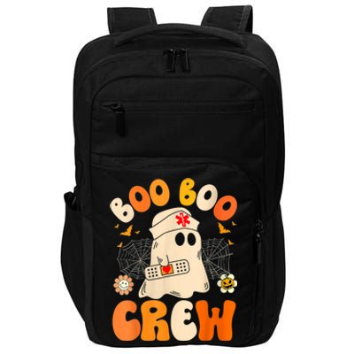 Groovy Boo Boo Crew Nurse Funny Ghost Women Halloween Nurse Impact Tech Backpack