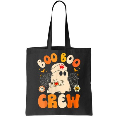 Groovy Boo Boo Crew Nurse Funny Ghost Women Halloween Nurse Tote Bag