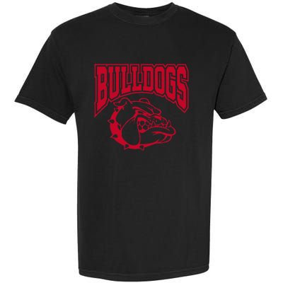 Go Bulldog Bulldog School Sports Team Mascot Game Day Garment-Dyed Heavyweight T-Shirt