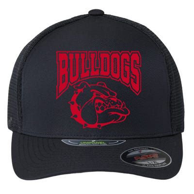 Go Bulldog Bulldog School Sports Team Mascot Game Day Flexfit Unipanel Trucker Cap