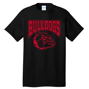 Go Bulldog Bulldog School Sports Team Mascot Game Day Tall T-Shirt