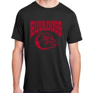 Go Bulldog Bulldog School Sports Team Mascot Game Day Adult ChromaSoft Performance T-Shirt