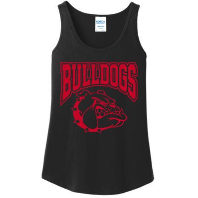 Go Bulldog Bulldog School Sports Team Mascot Game Day Ladies Essential Tank