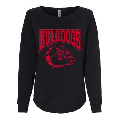 Go Bulldog Bulldog School Sports Team Mascot Game Day Womens California Wash Sweatshirt