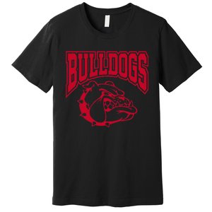 Go Bulldog Bulldog School Sports Team Mascot Game Day Premium T-Shirt