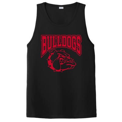 Go Bulldog Bulldog School Sports Team Mascot Game Day PosiCharge Competitor Tank