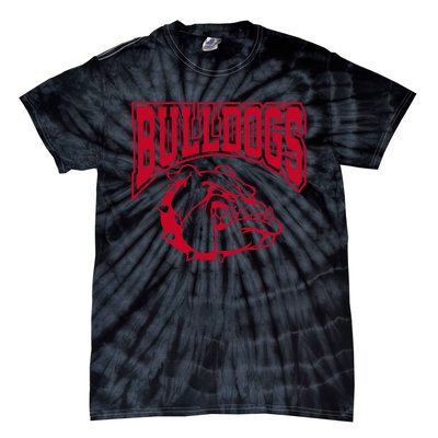 Go Bulldog Bulldog School Sports Team Mascot Game Day Tie-Dye T-Shirt