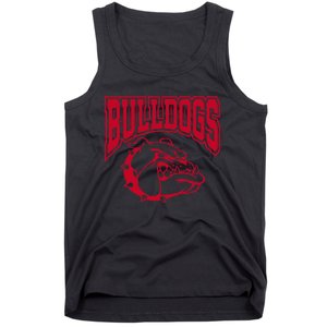 Go Bulldog Bulldog School Sports Team Mascot Game Day Tank Top