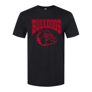 Go Bulldog Bulldog School Sports Team Mascot Game Day Softstyle CVC T-Shirt