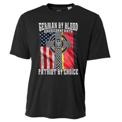 German By Blood American By Birth Patriot By Choice Cooling Performance Crew T-Shirt