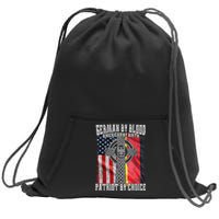 German By Blood American By Birth Patriot By Choice Sweatshirt Cinch Pack Bag