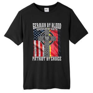 German By Blood American By Birth Patriot By Choice Tall Fusion ChromaSoft Performance T-Shirt