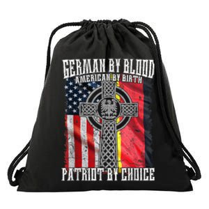 German By Blood American By Birth Patriot By Choice Drawstring Bag