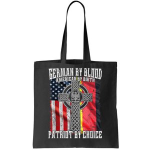 German By Blood American By Birth Patriot By Choice Tote Bag