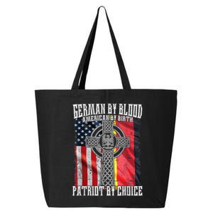 German By Blood American By Birth Patriot By Choice 25L Jumbo Tote