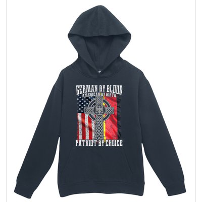 German By Blood American By Birth Patriot By Choice Urban Pullover Hoodie