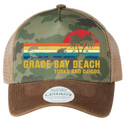 Grace Bay Beach Turks & Caicos Sea Turtle Legacy Tie Dye Trucker Hat